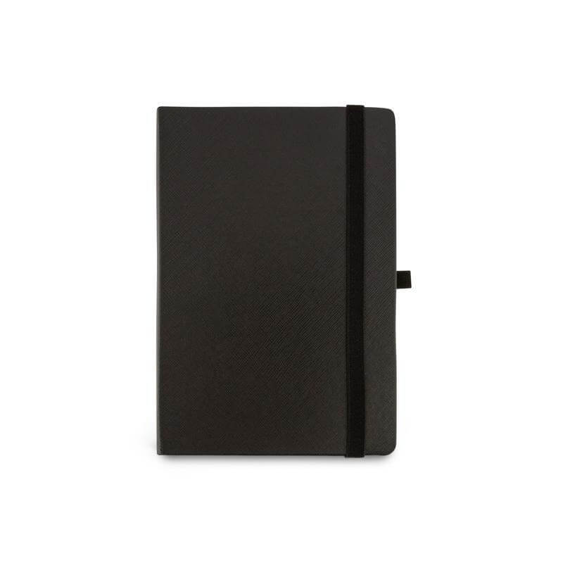  CROSS HARDCOVER A5 NOTEBOOK + PEN + LEATHER CARD HOLDER  - BLACK