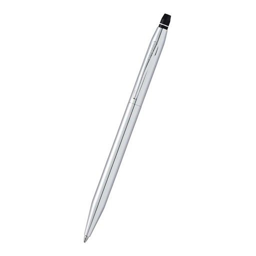 Cross Click™ Chrome Ballpoint Pen with Classic Black Journal Gift Set