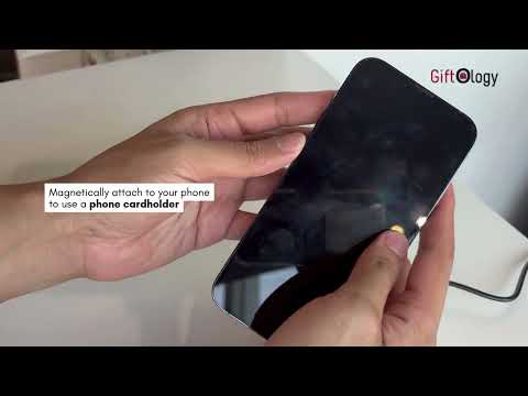 MAG3 - Giftology 3-in-1 Magnetic Wireless Charger Card Holder - Black