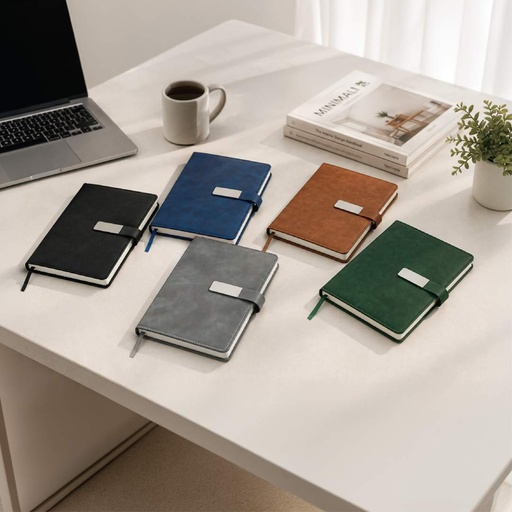WINDSOR - Giftology A5 PU Notebook - Grey 
