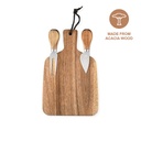 CUCINA - eco-neutral® Wooden Serving Board with 2 Knives