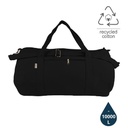 PUEBLA - GRS-certified Recycled Cotton Duffel / Gym Bag - Black