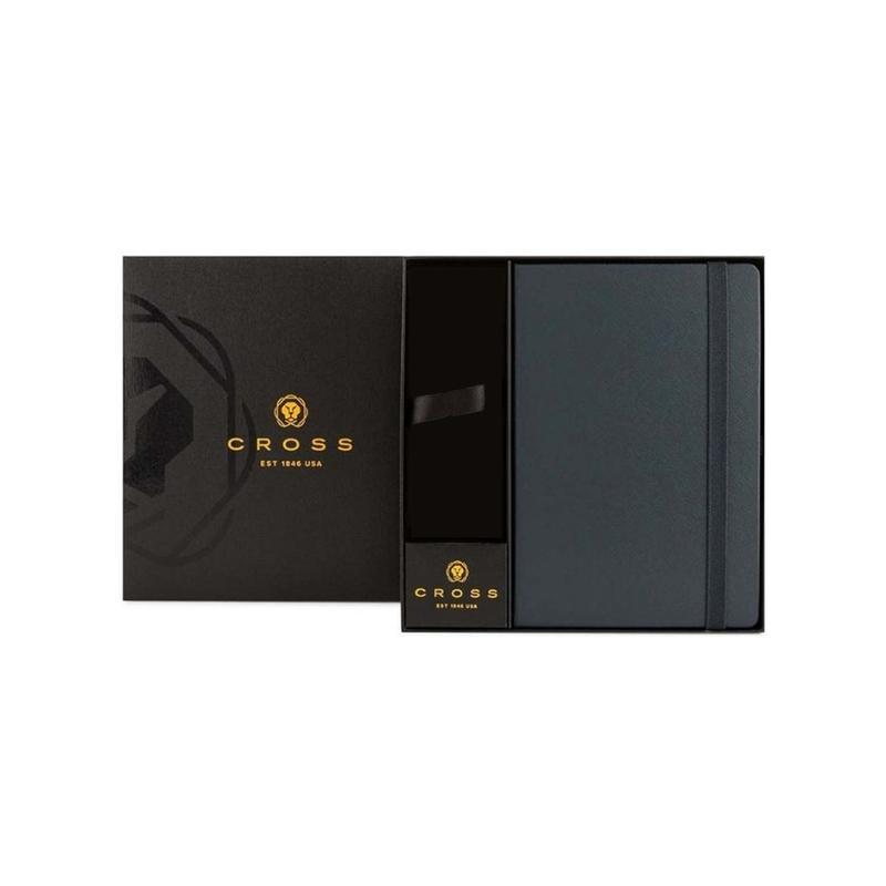Cross Hardcover Notebook & 2pc Gift Box - Navy Blue