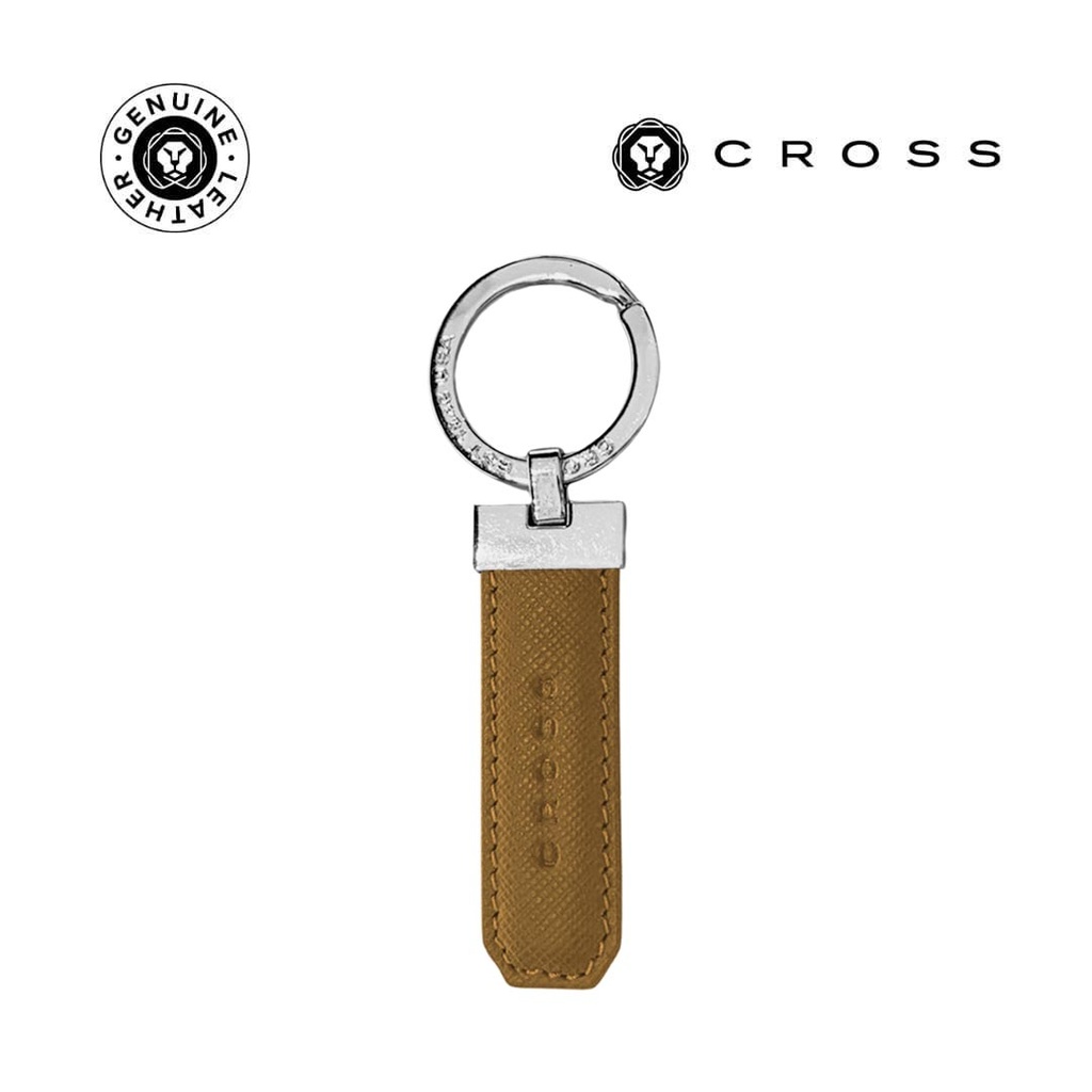 CROSS Leather Key Holder - Mocha