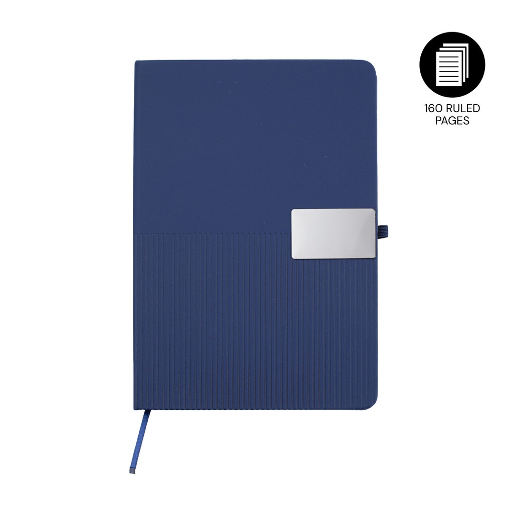 RIPPLE - Giftology A5 Hard Cover Notebook - Navy Blue