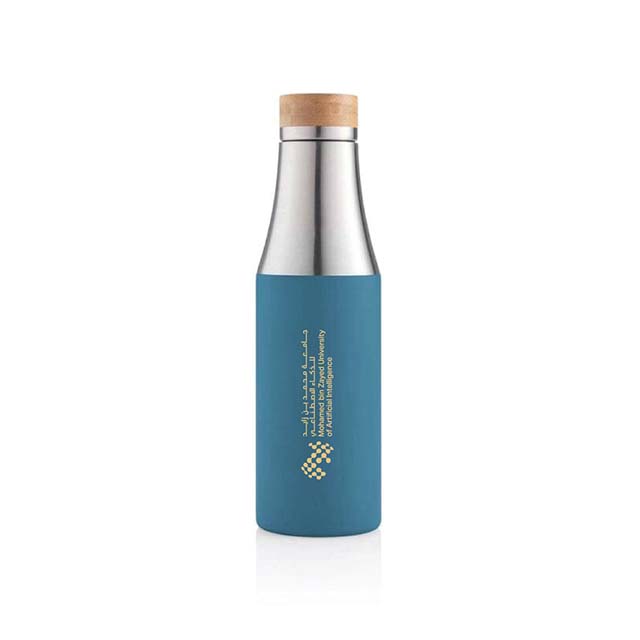 MBZUAI Recycled Insulated Water Bottle - Blue