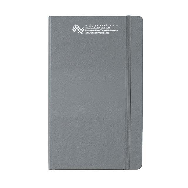 MBZUAI Moleskine Large Hardcover Ruled Notebook - Slate Grey