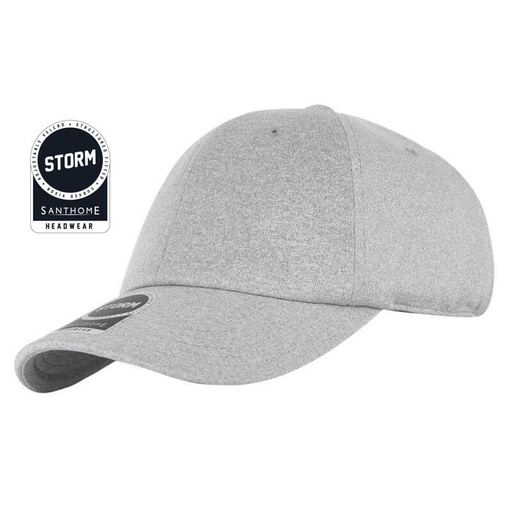 [HWSN 7127] STORM - Santhome Textured 6-panel Cap - Grey